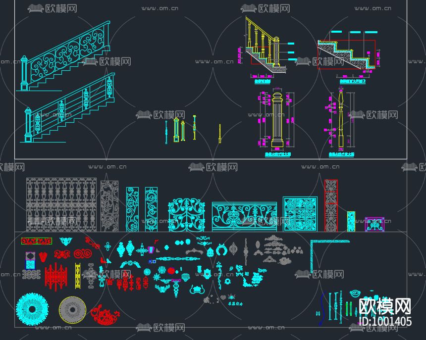 欧式立面图下载（渲染图2）
