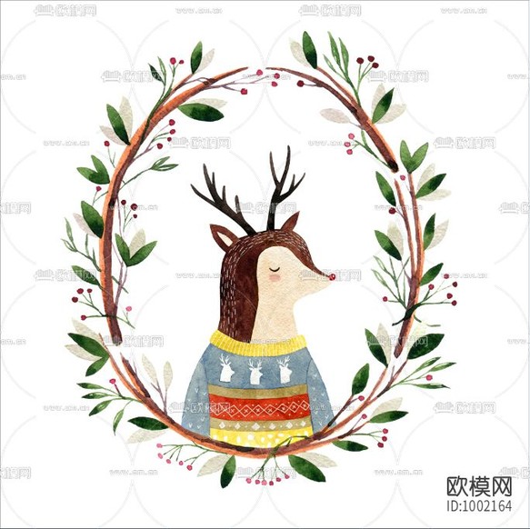 北欧小清新装饰画下载(渲染图3)
