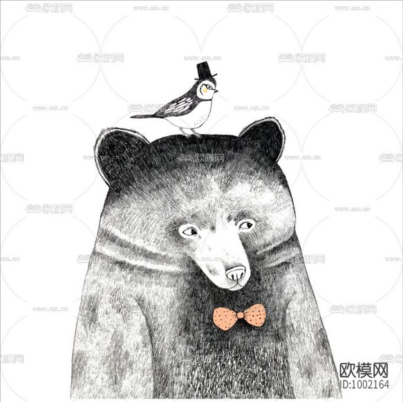 北欧小清新装饰画下载(渲染图5)