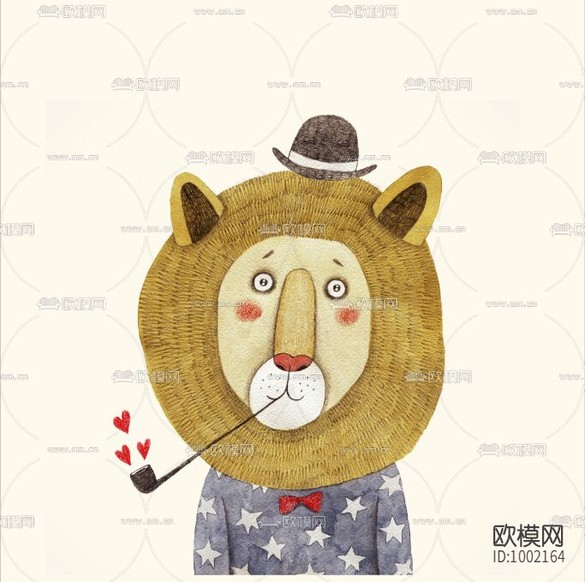 北欧小清新装饰画下载(渲染图1)
