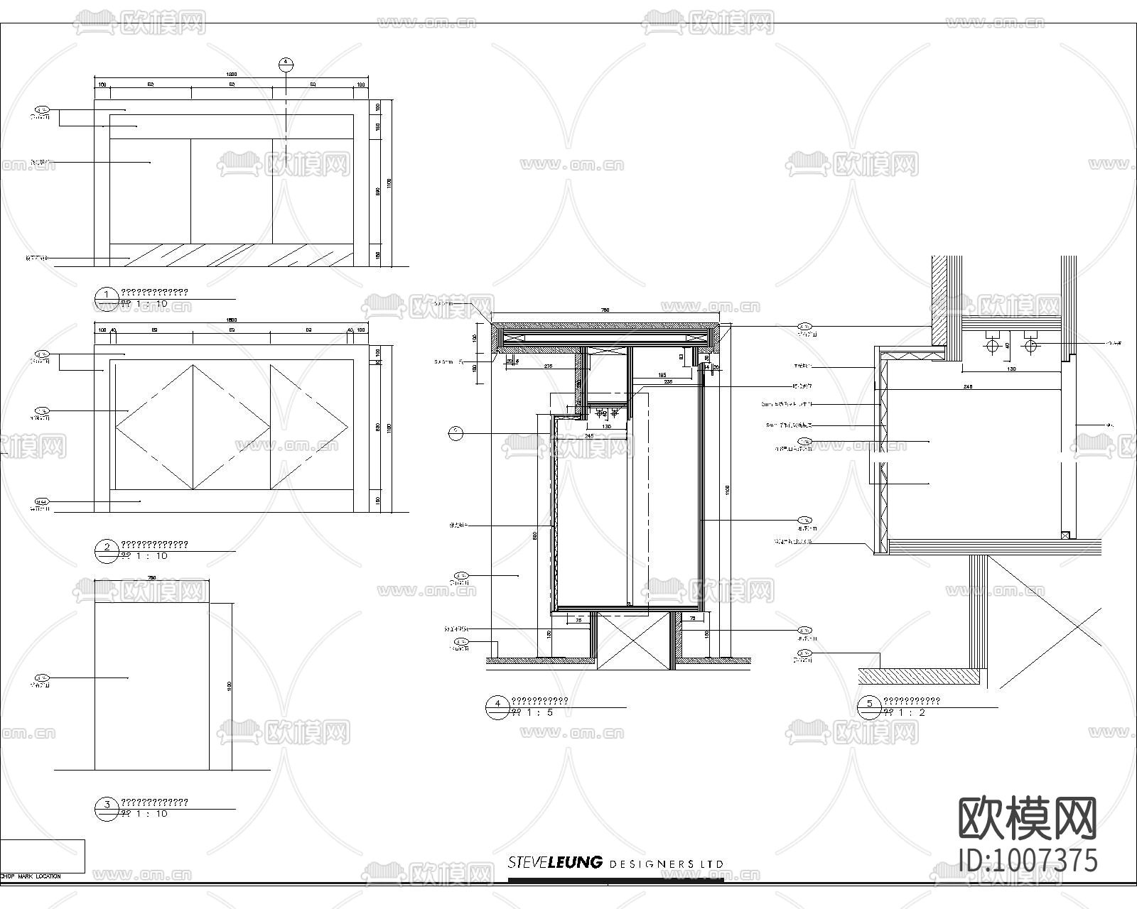 吧台常用大样下载（渲染图1）