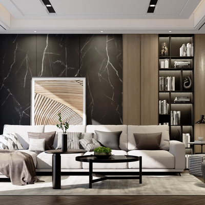 现代客厅su模型