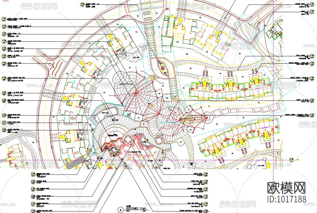 中海康城全套景观CAD施工图下载（渲染图2）