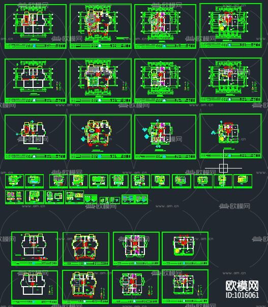 法式住宅装饰施工图下载（渲染图1）