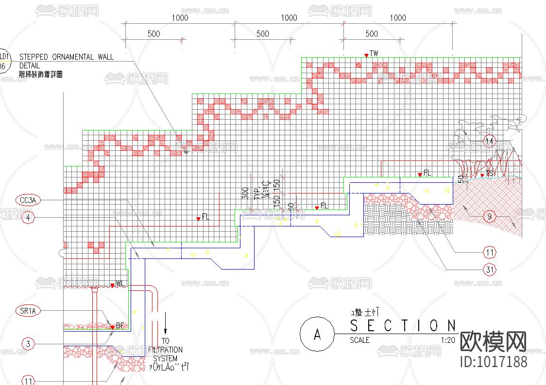 中海康城全套景观CAD施工图下载（渲染图3）