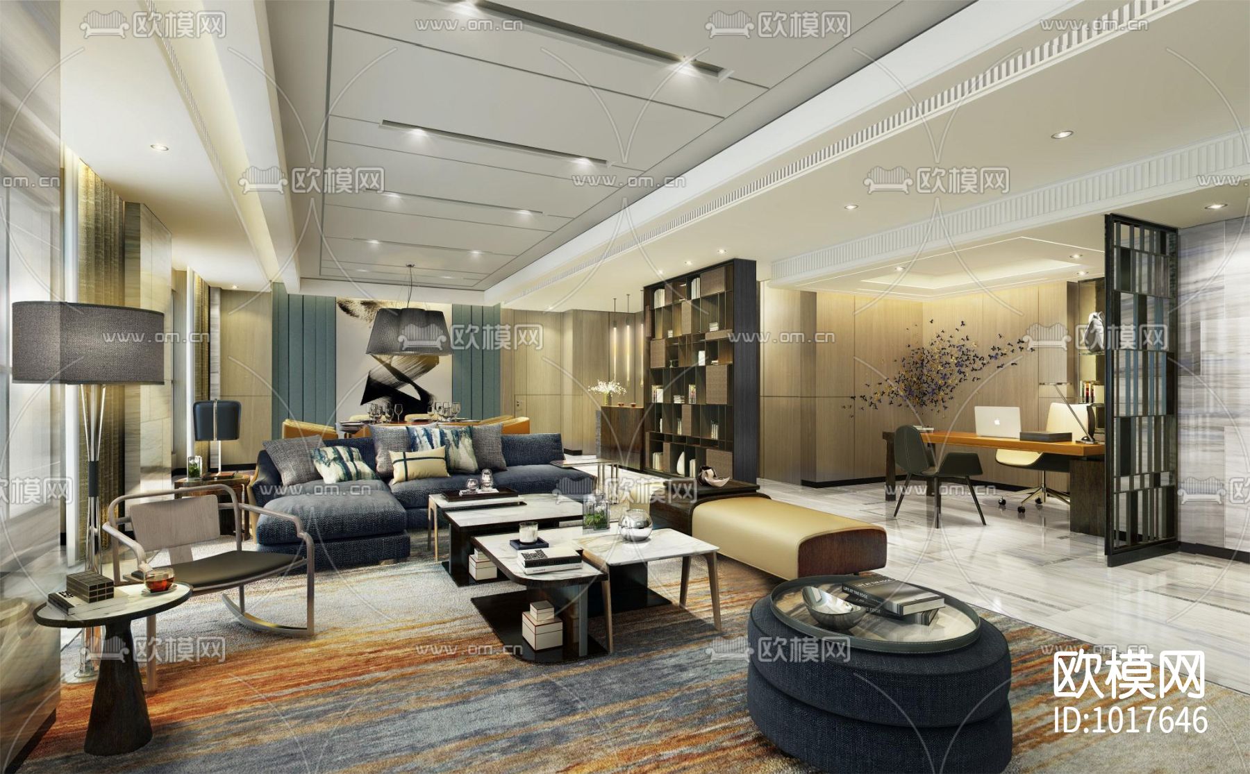 上海康桥万豪酒店室内装修施工图下载（渲染图2）