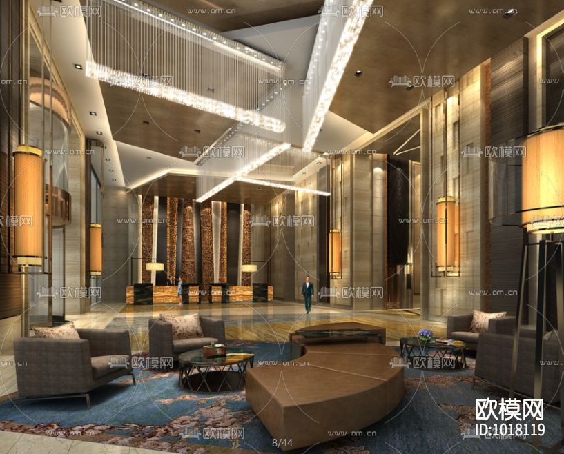 维尔酒店全套CAD施工图下载（渲染图6）