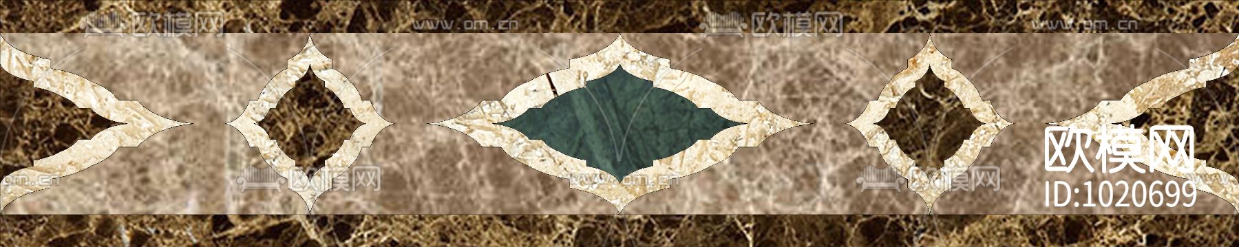 米洛西欧式石材拼花贴图下载（渲染图2）