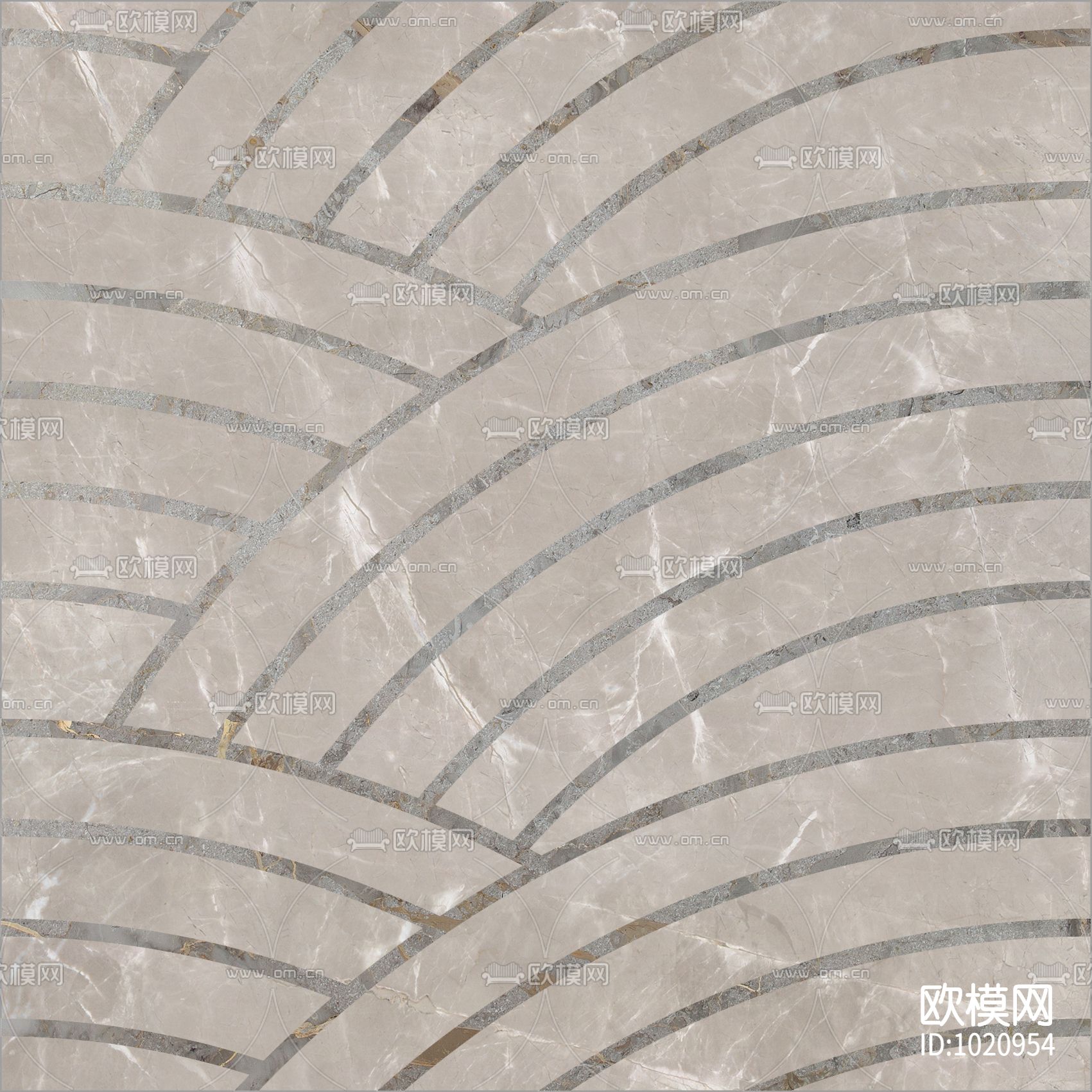米洛西大美东方石材拼花贴图下载（渲染图8）