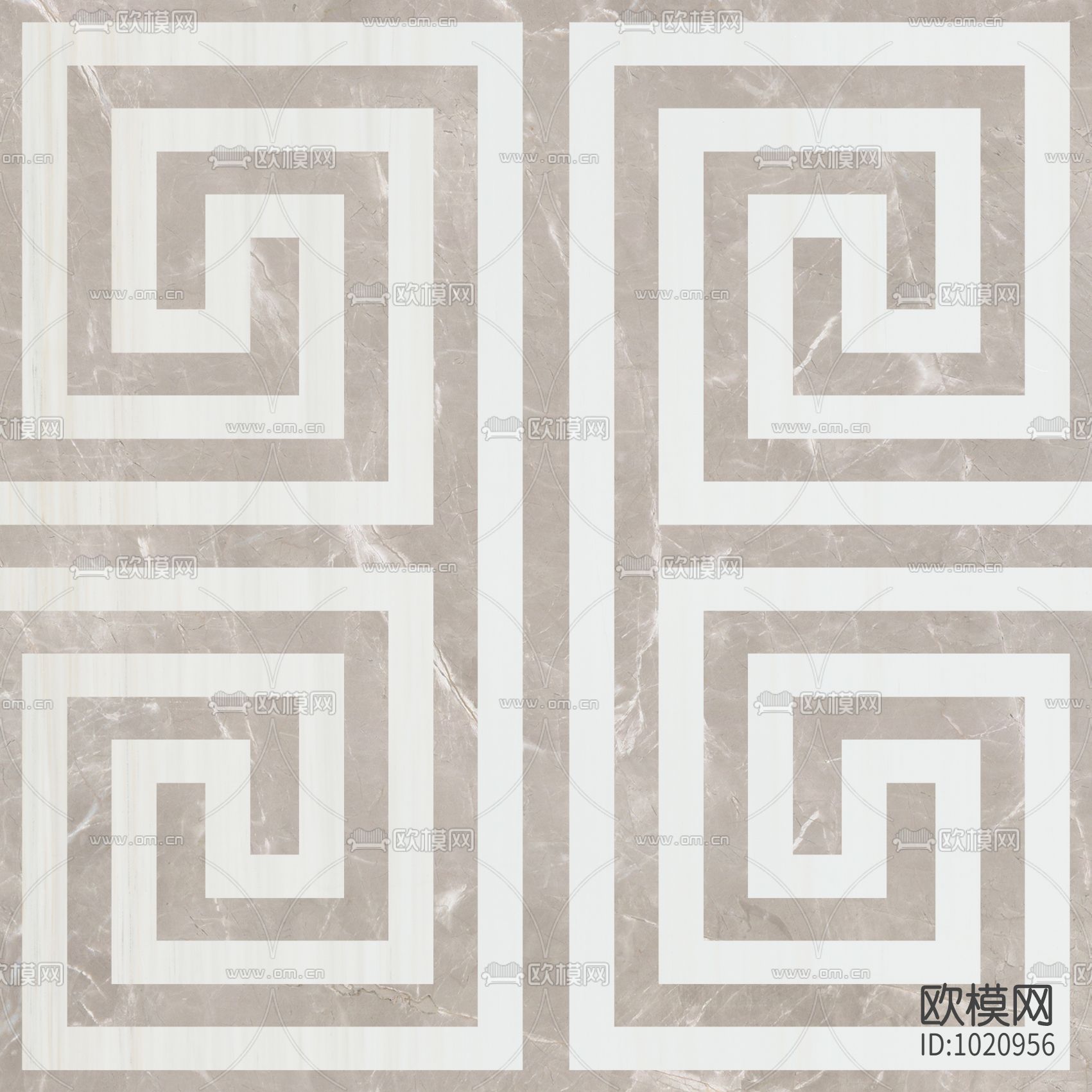 米洛西大美东方石材拼花贴图下载（渲染图1）