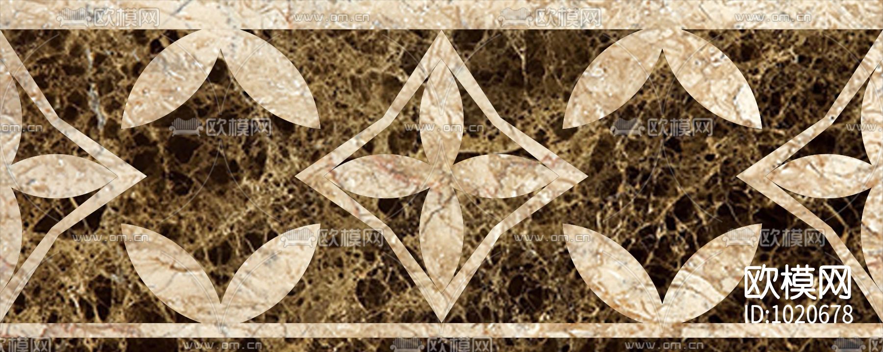 米洛西欧式石材拼花贴图下载（渲染图1）