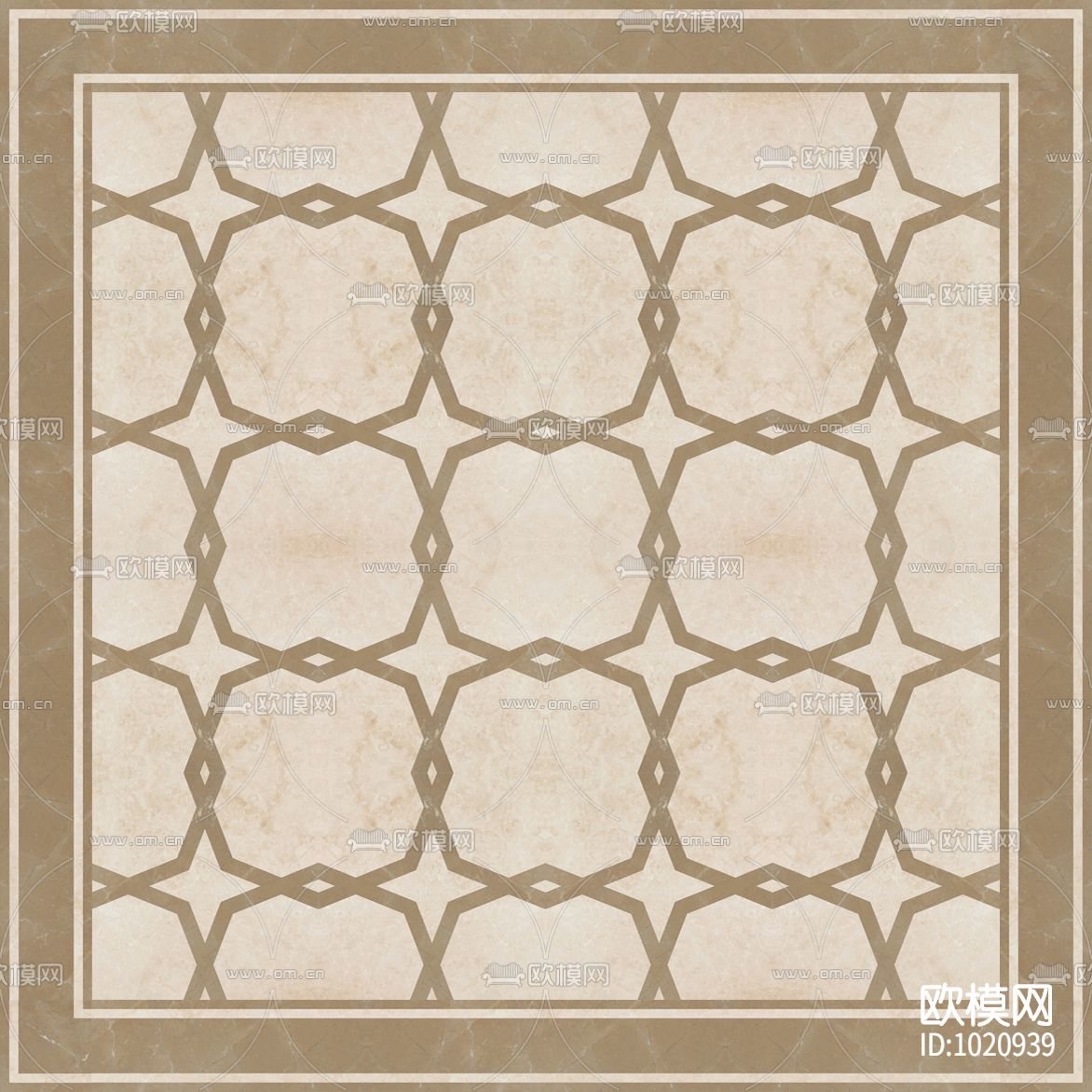 米洛西都市现代石材拼花贴图下载（渲染图4）