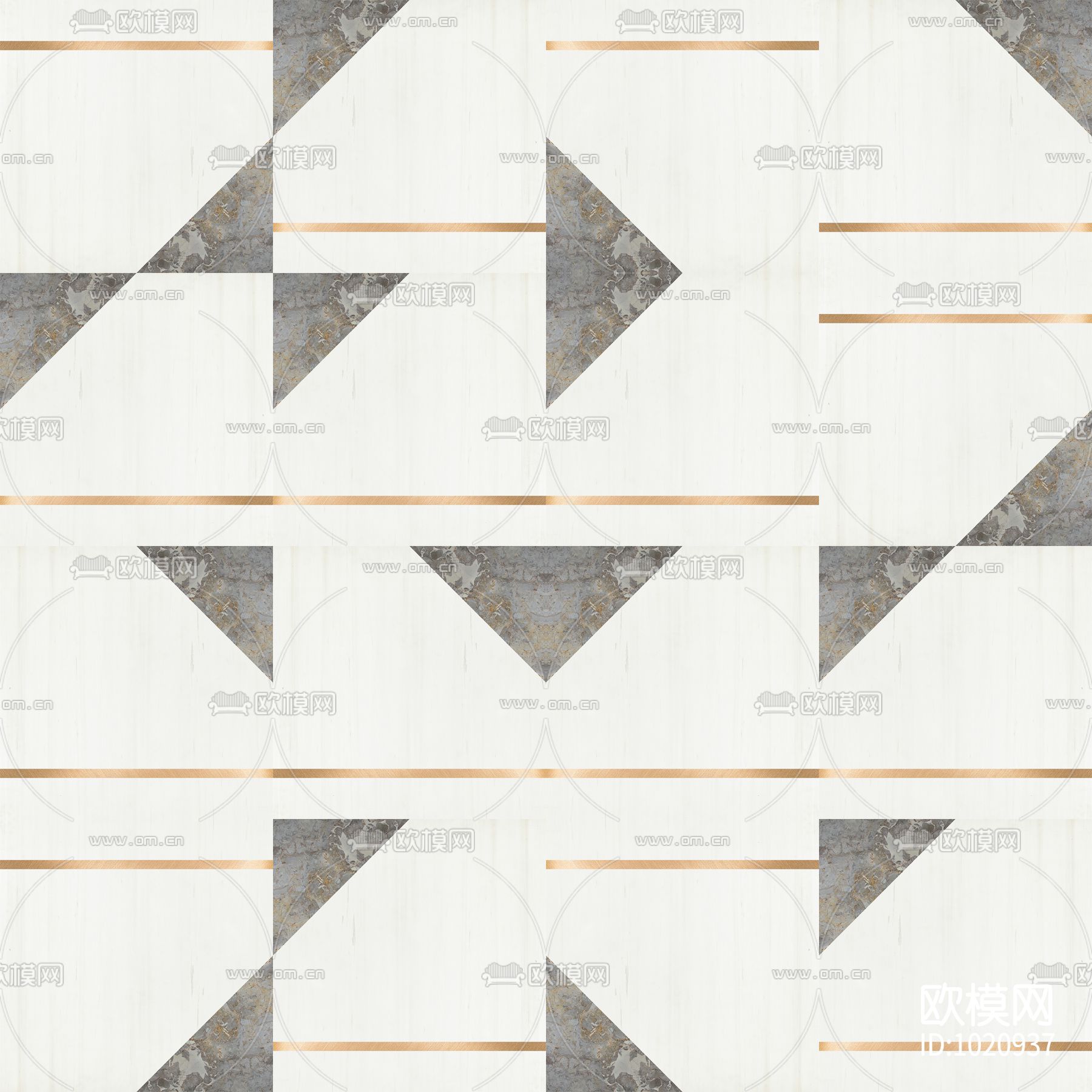 米洛西都市现代石材拼花贴图下载（渲染图6）