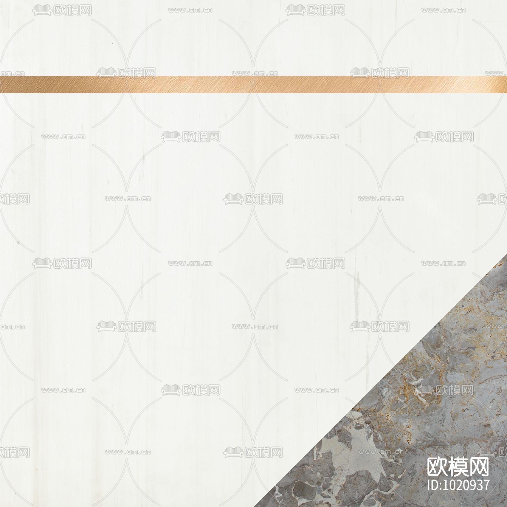 米洛西都市现代石材拼花贴图下载（渲染图1）