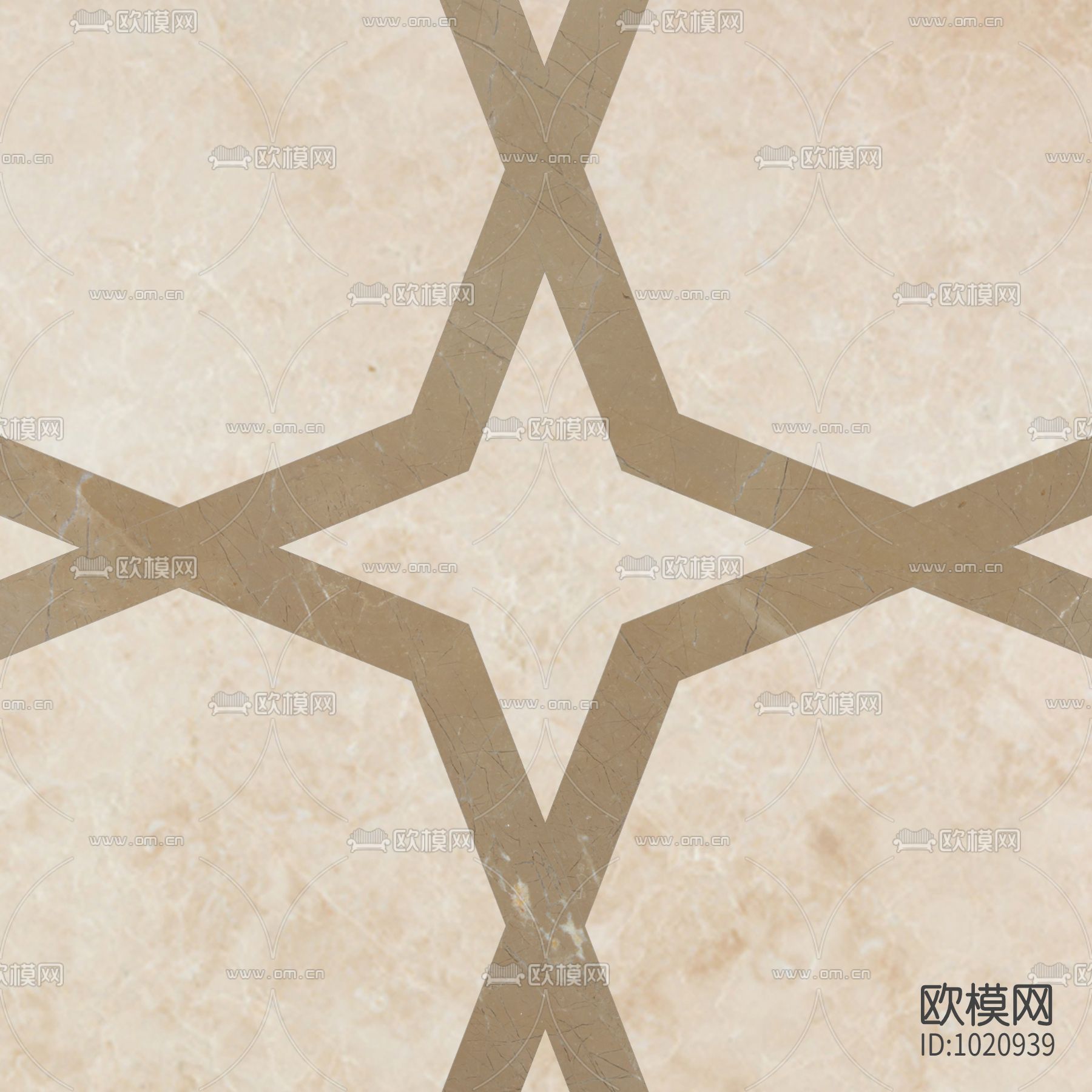 米洛西都市现代石材拼花贴图下载（渲染图1）