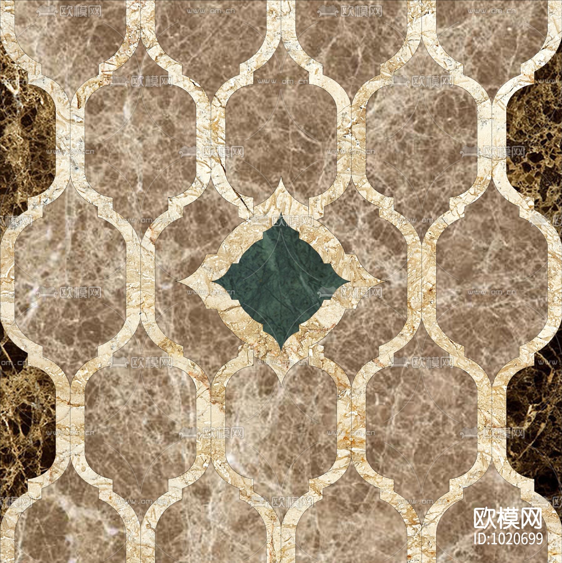 米洛西欧式石材拼花贴图下载（渲染图4）