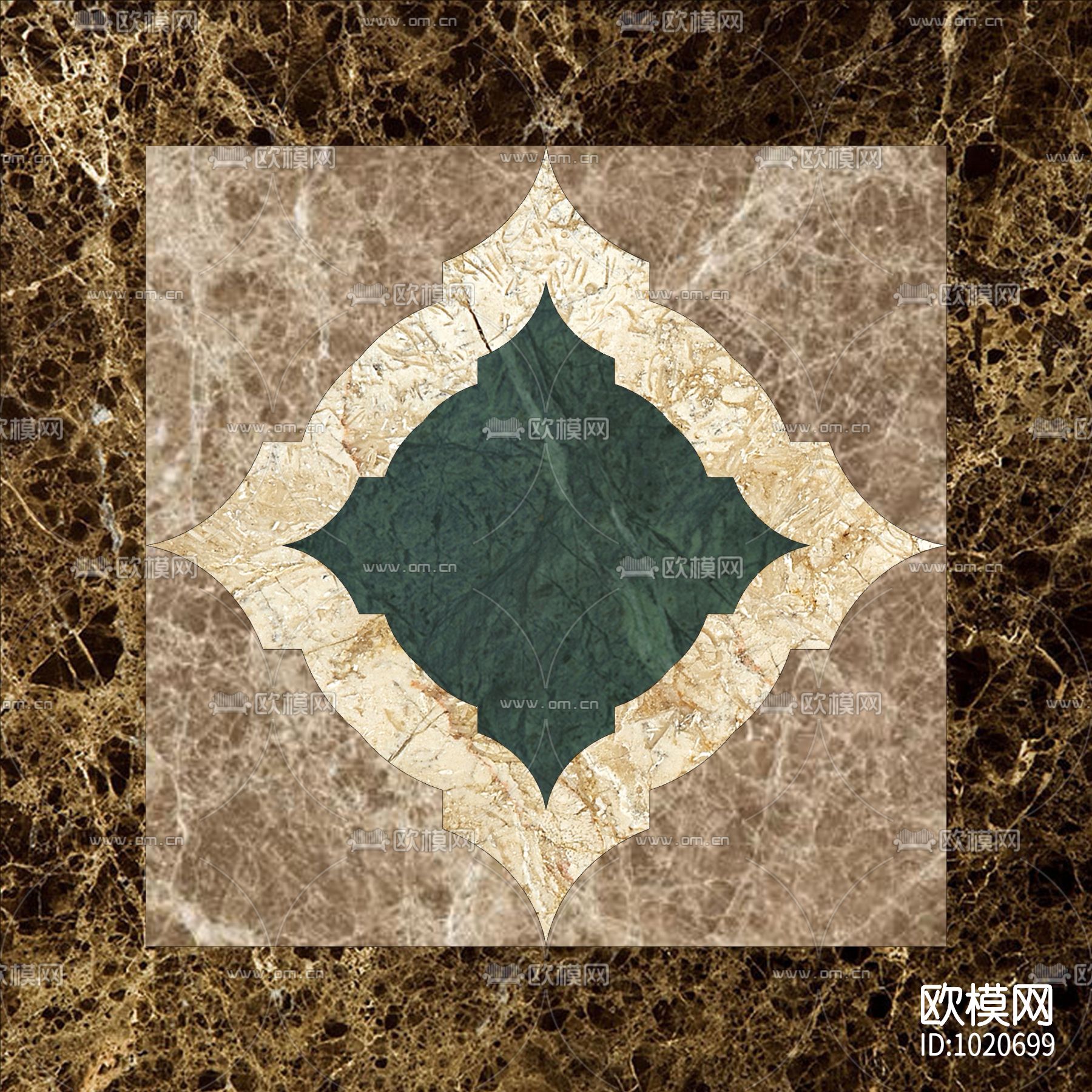 米洛西欧式石材拼花贴图下载（渲染图3）