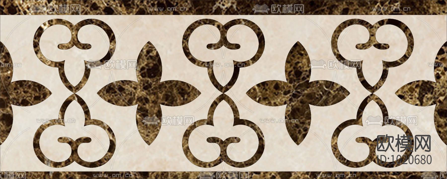 米洛西欧式石材拼花贴图下载（渲染图2）