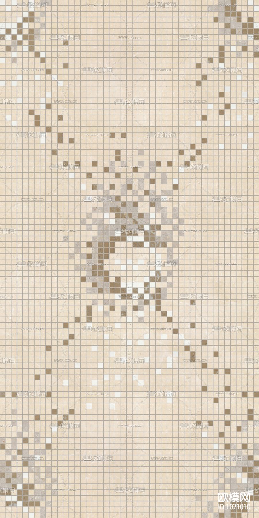 米洛西自由美式石材拼花贴图下载（渲染图1）