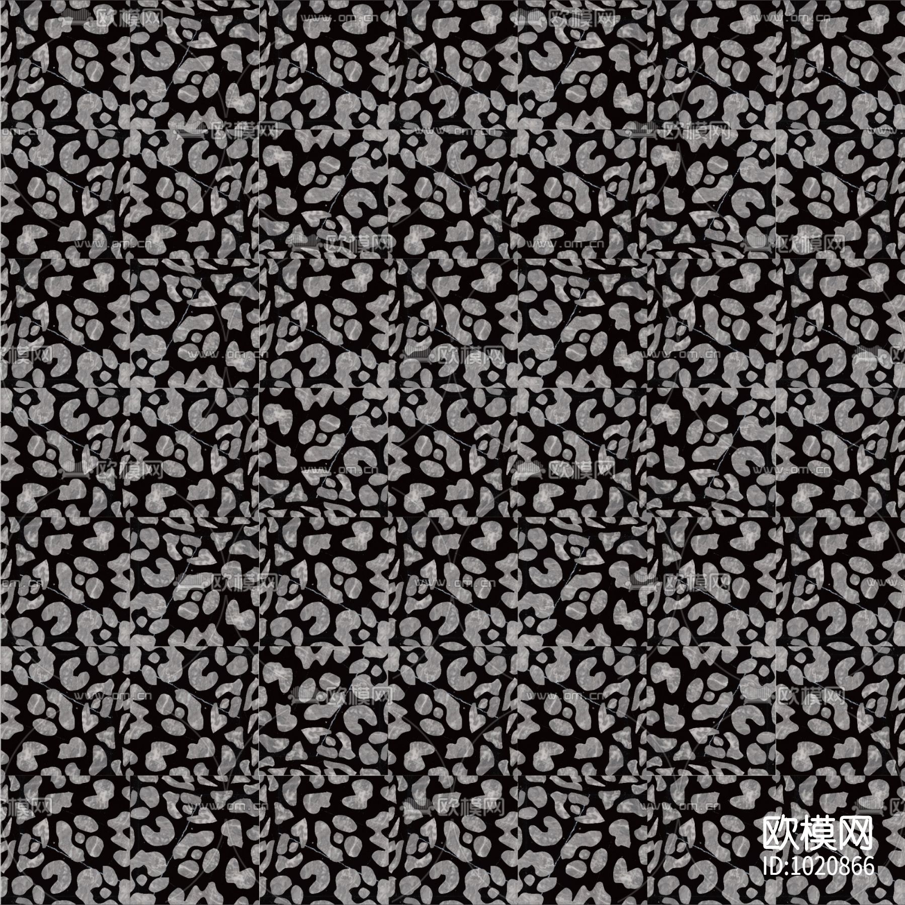 米洛西新奢主义石材拼花贴图下载（渲染图2）