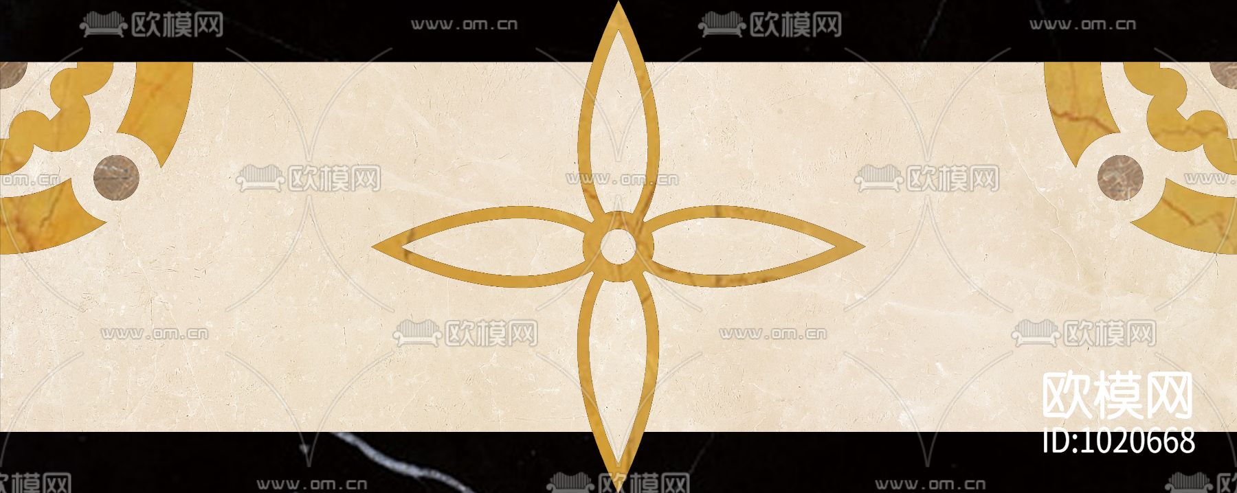 米洛西欧式石材拼花贴图下载（渲染图2）