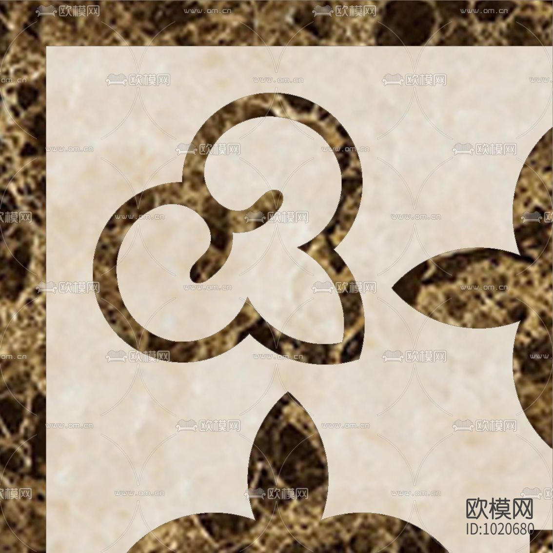 米洛西欧式石材拼花贴图下载（渲染图4）