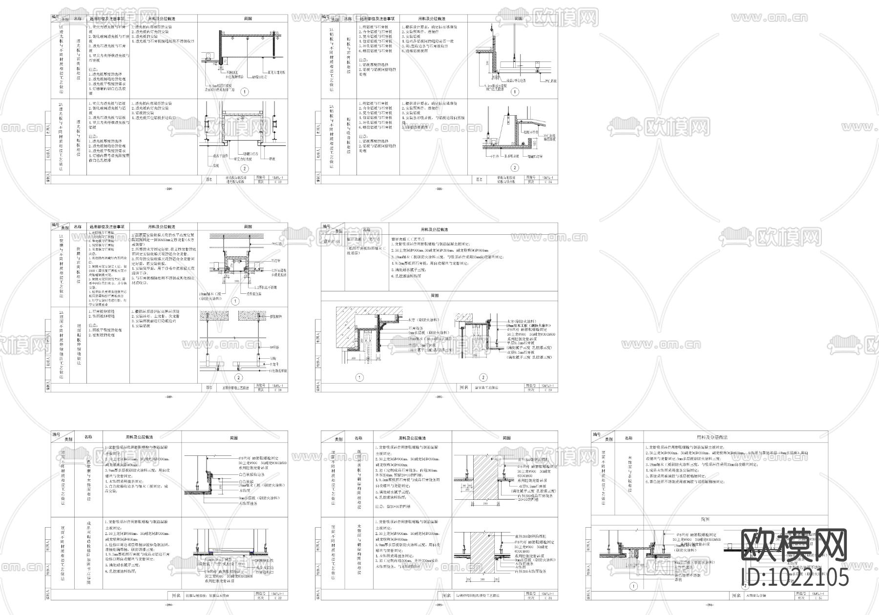吊顶装饰通用节点下载（渲染图3）