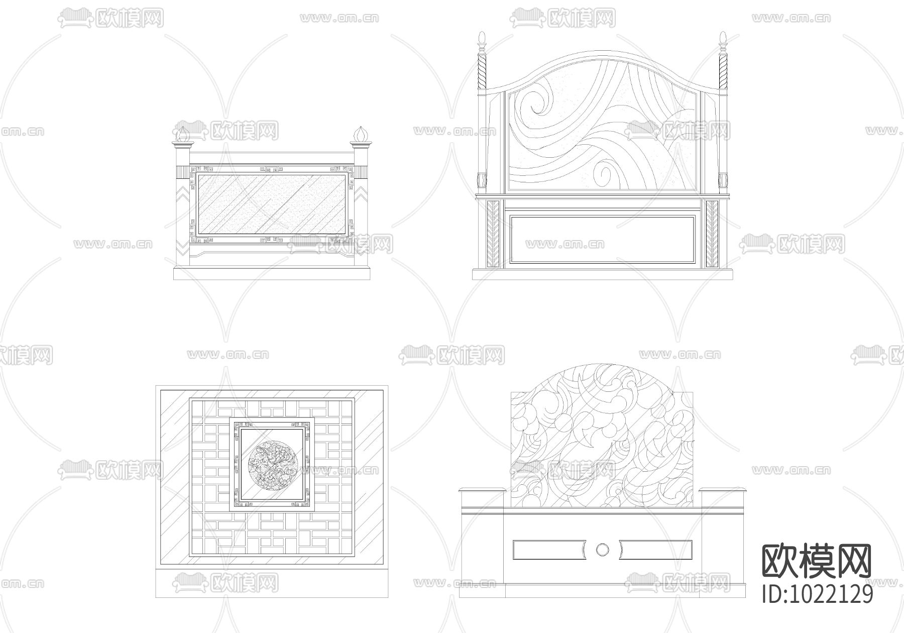 落地屏风半高隔断下载