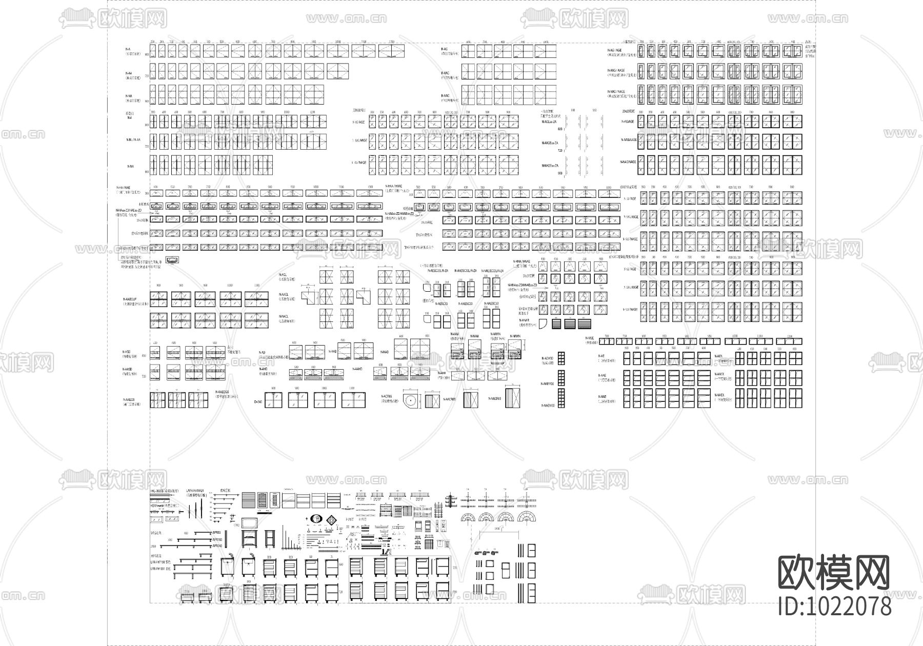 专业橱柜标准图块下载（渲染图3）