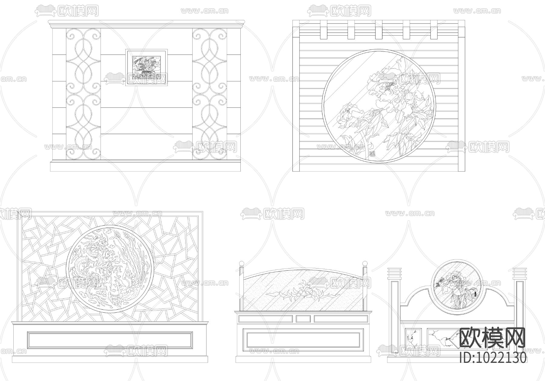 落地屏风半高隔断下载