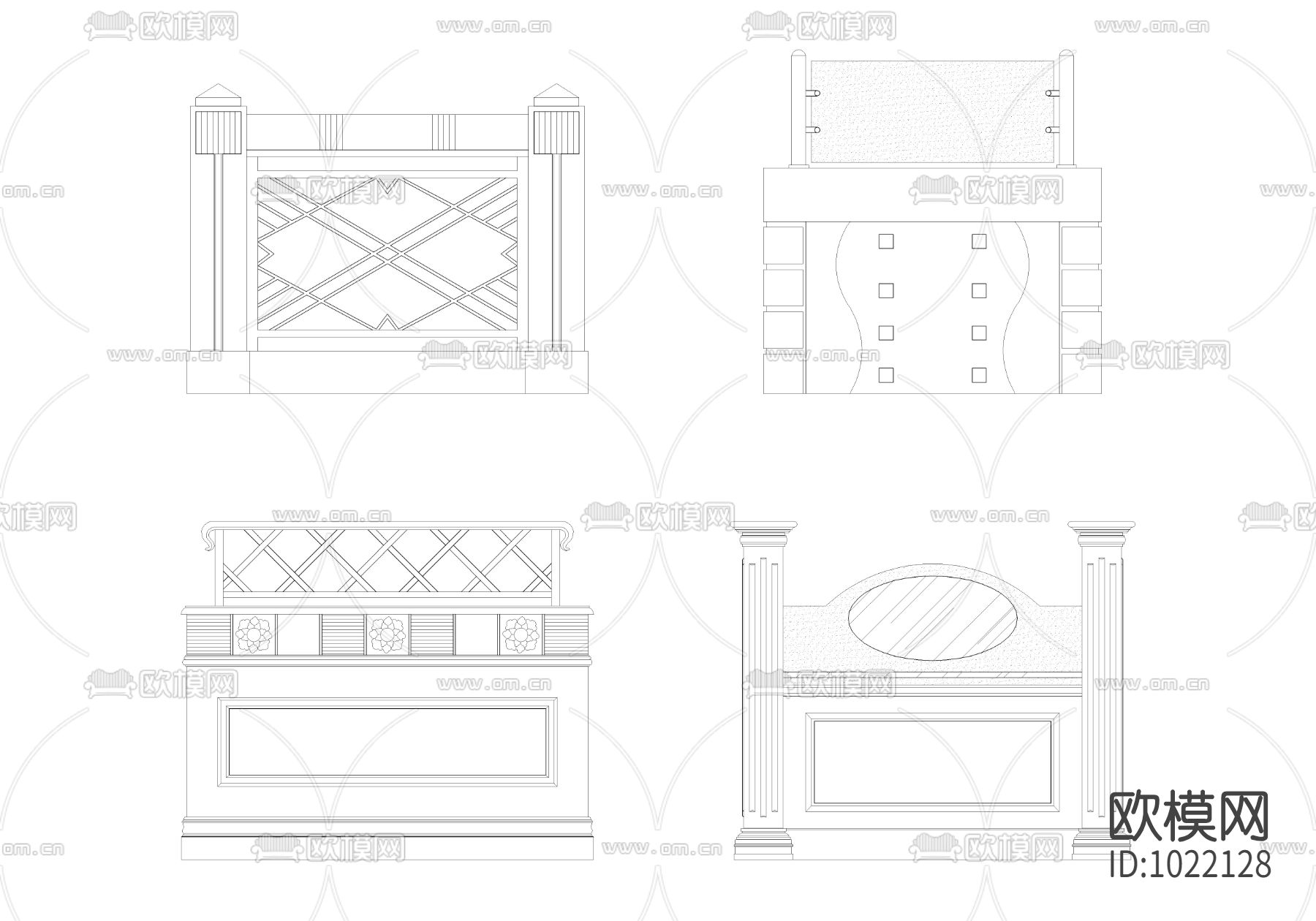 落地屏风半高隔断下载