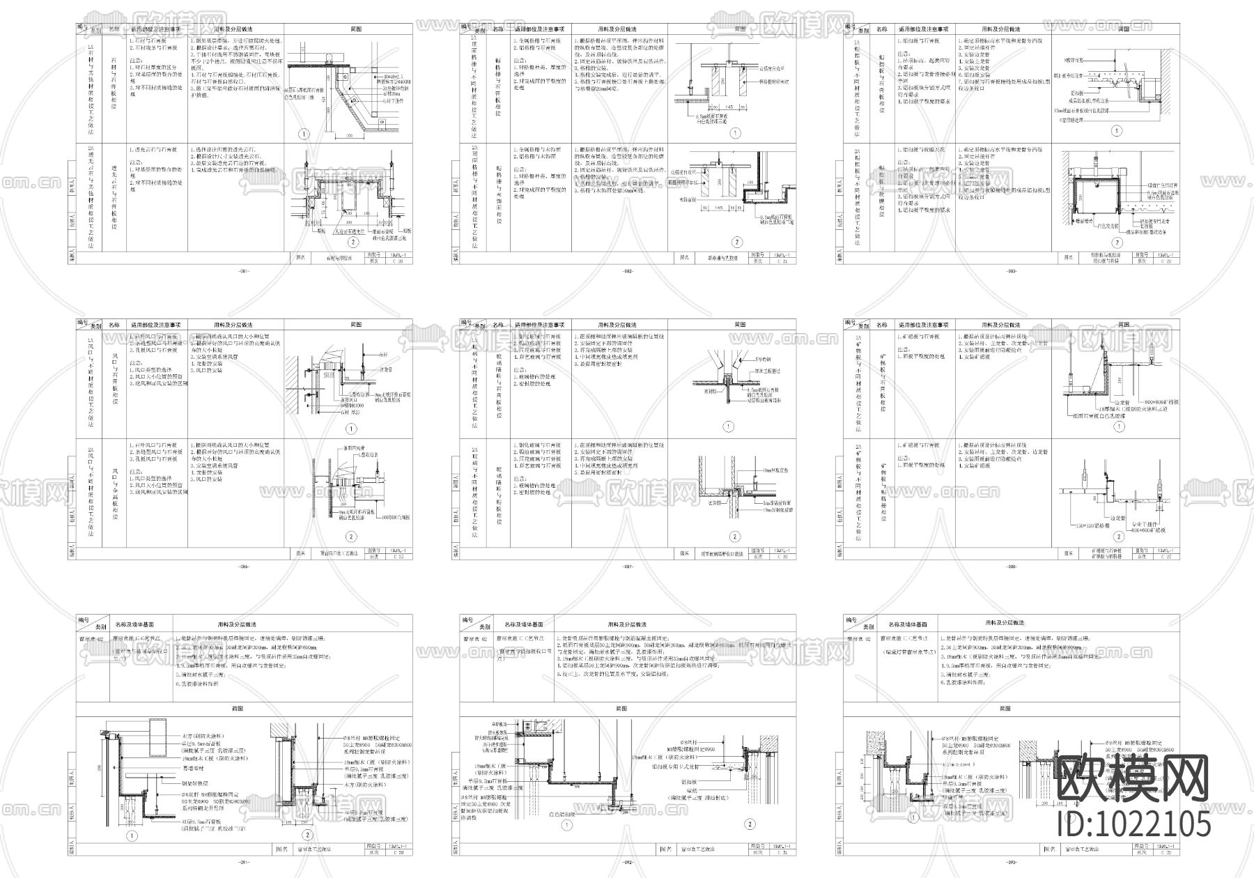 吊顶装饰通用节点下载（渲染图1）