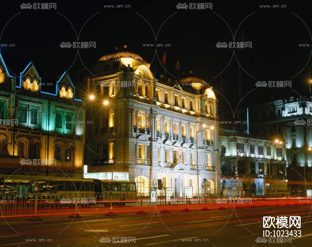 欧式街道夜景下载