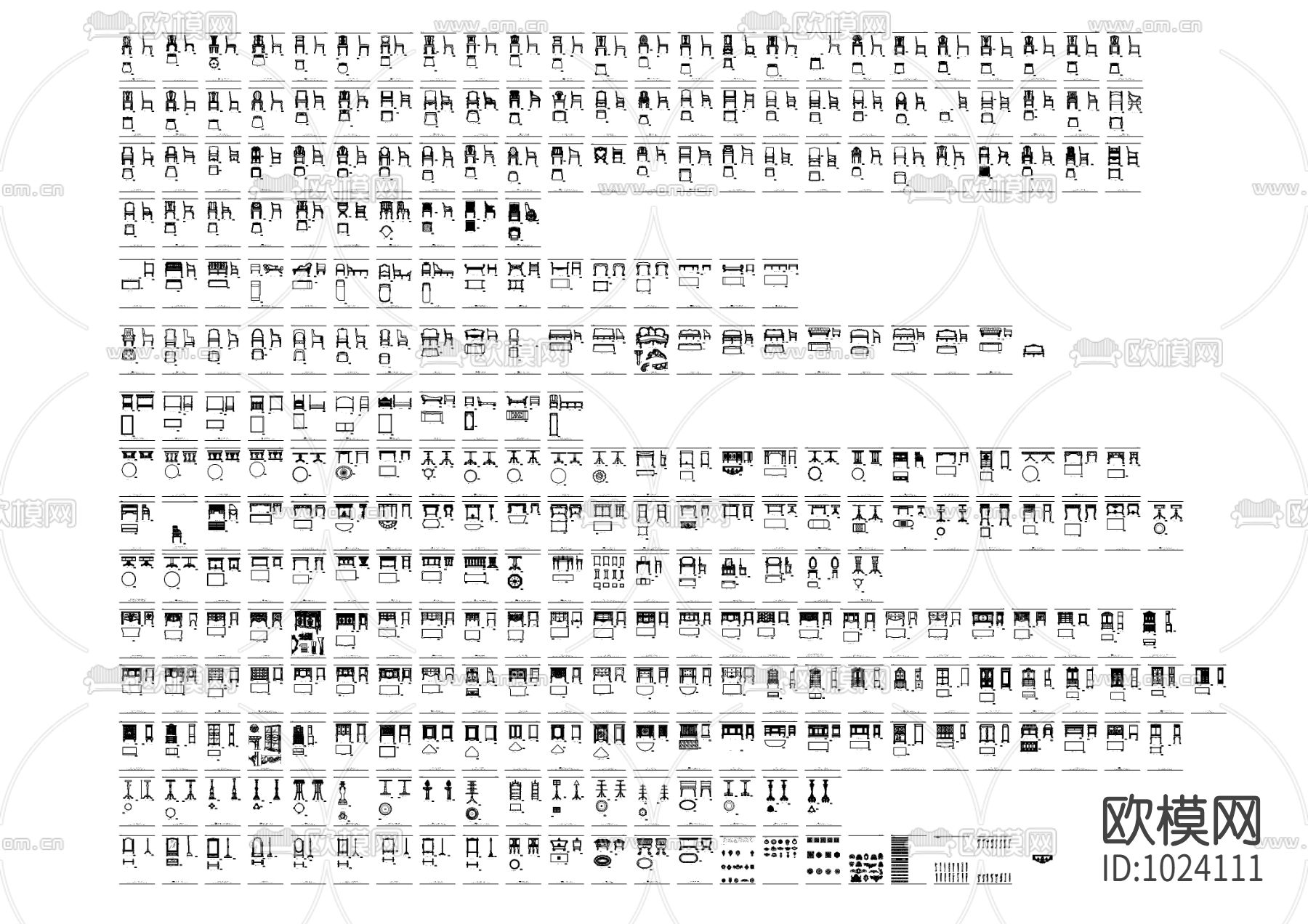 欧式家具灯具图库下载（渲染图3）