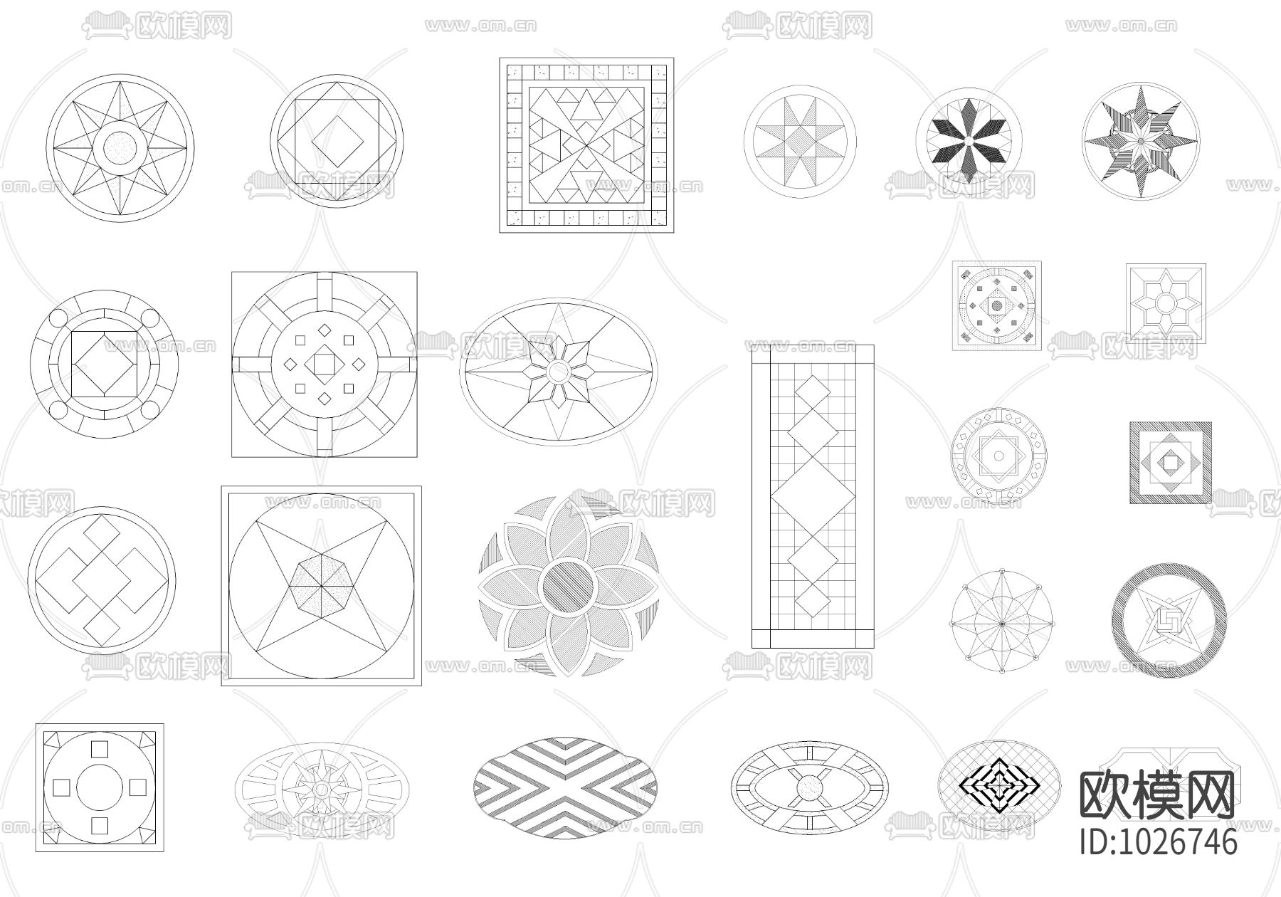 地面拼花图案下载
