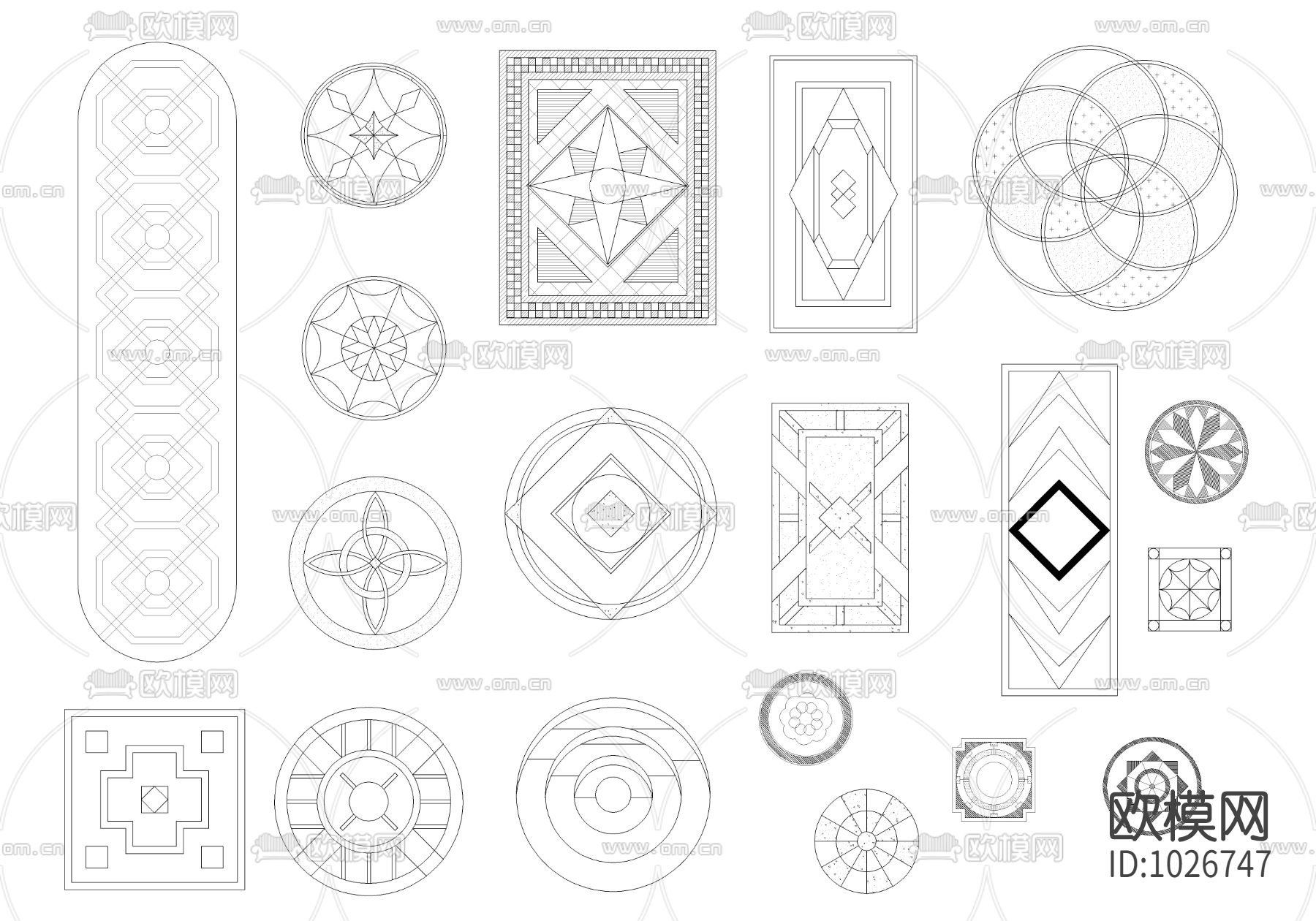 地面拼花图案下载