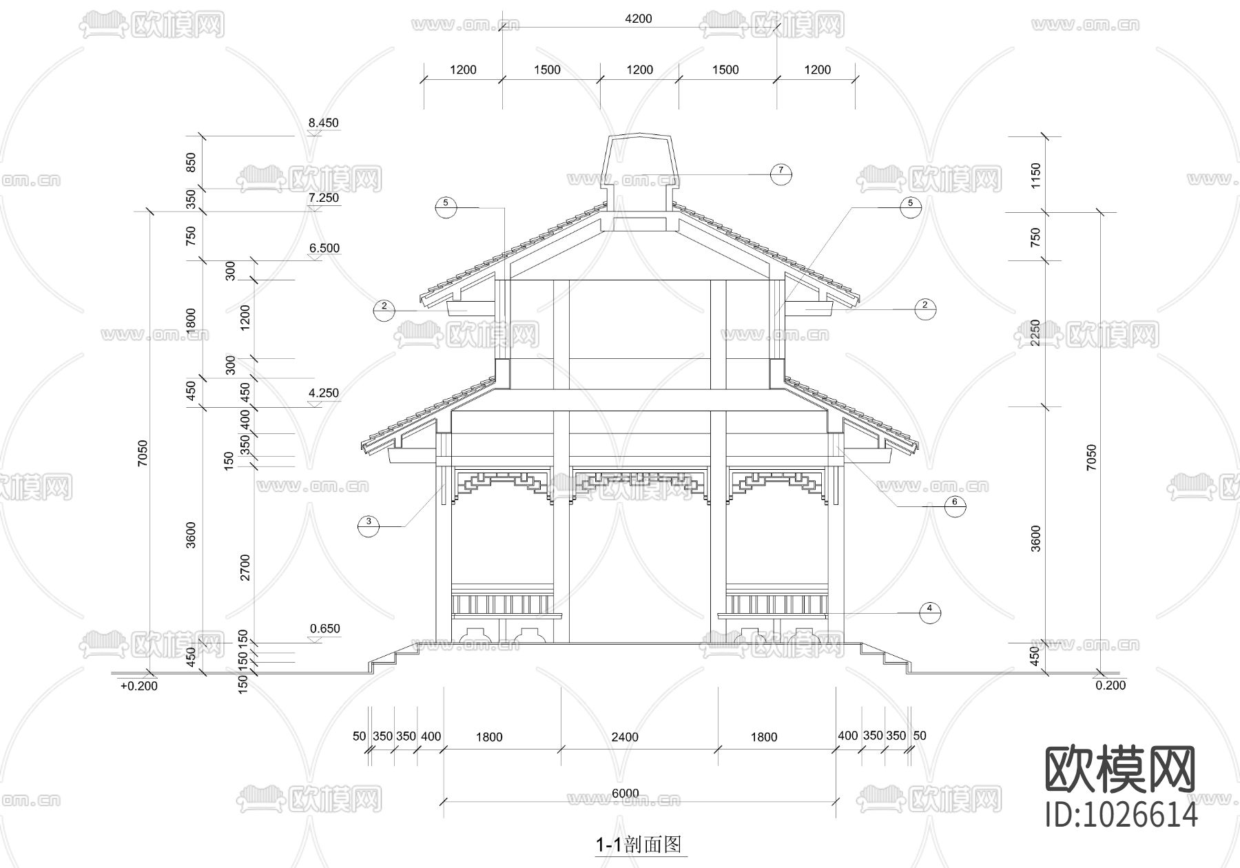 重檐亭下载（渲染图1）