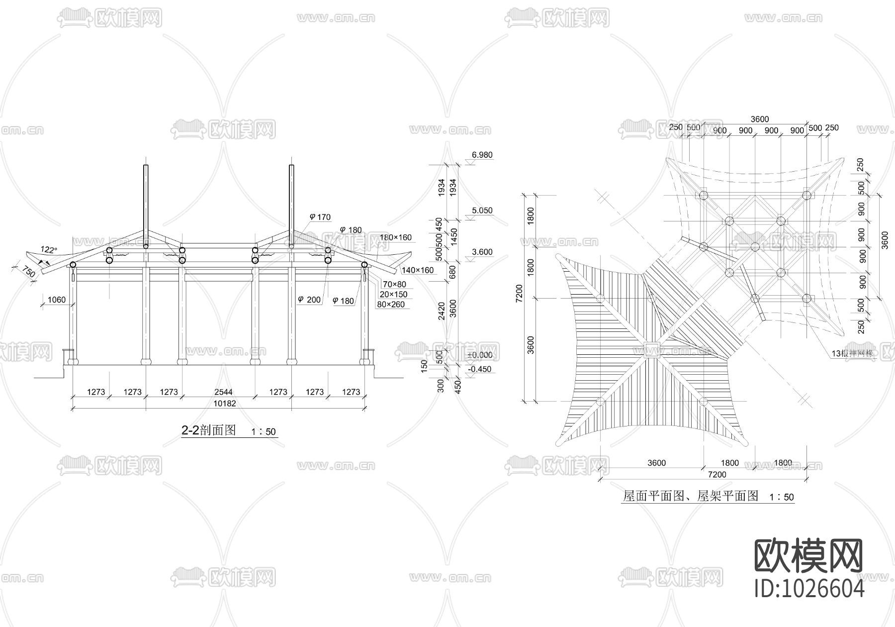 套亭施工图下载（渲染图2）