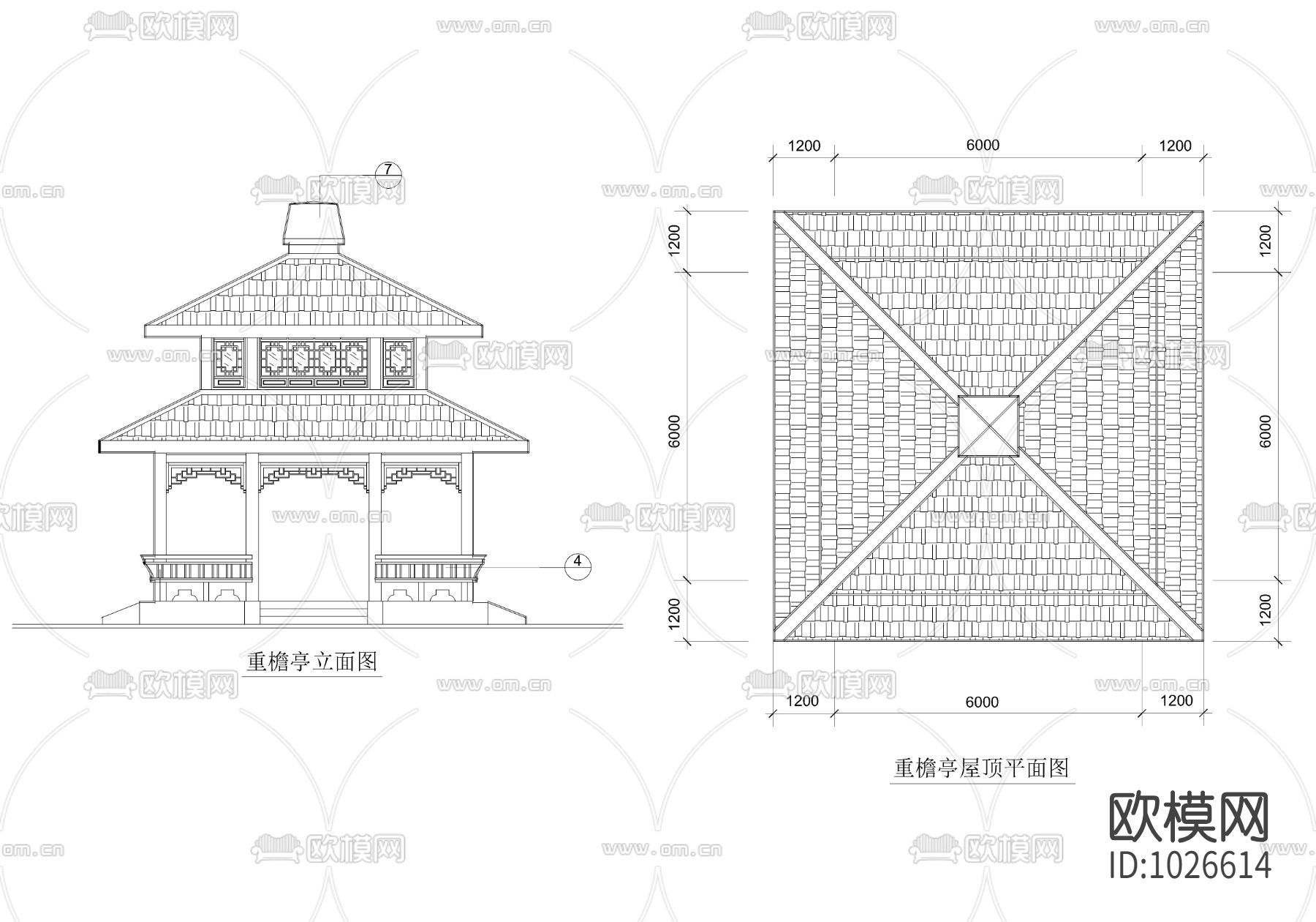 重檐亭下载（渲染图4）
