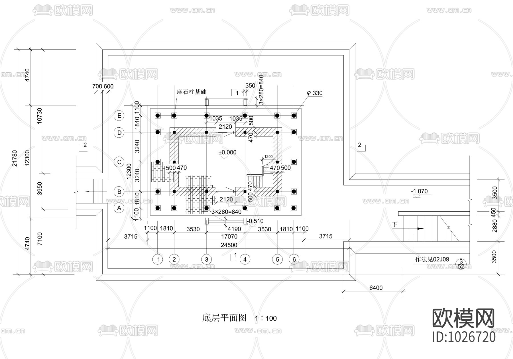 城门楼建筑图
