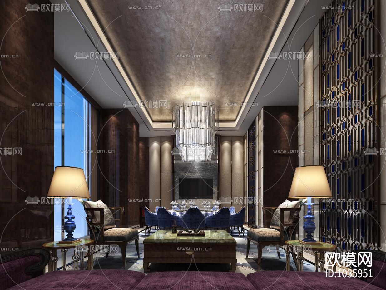 酒店CAD施工图全套+效果图下载（渲染图7）