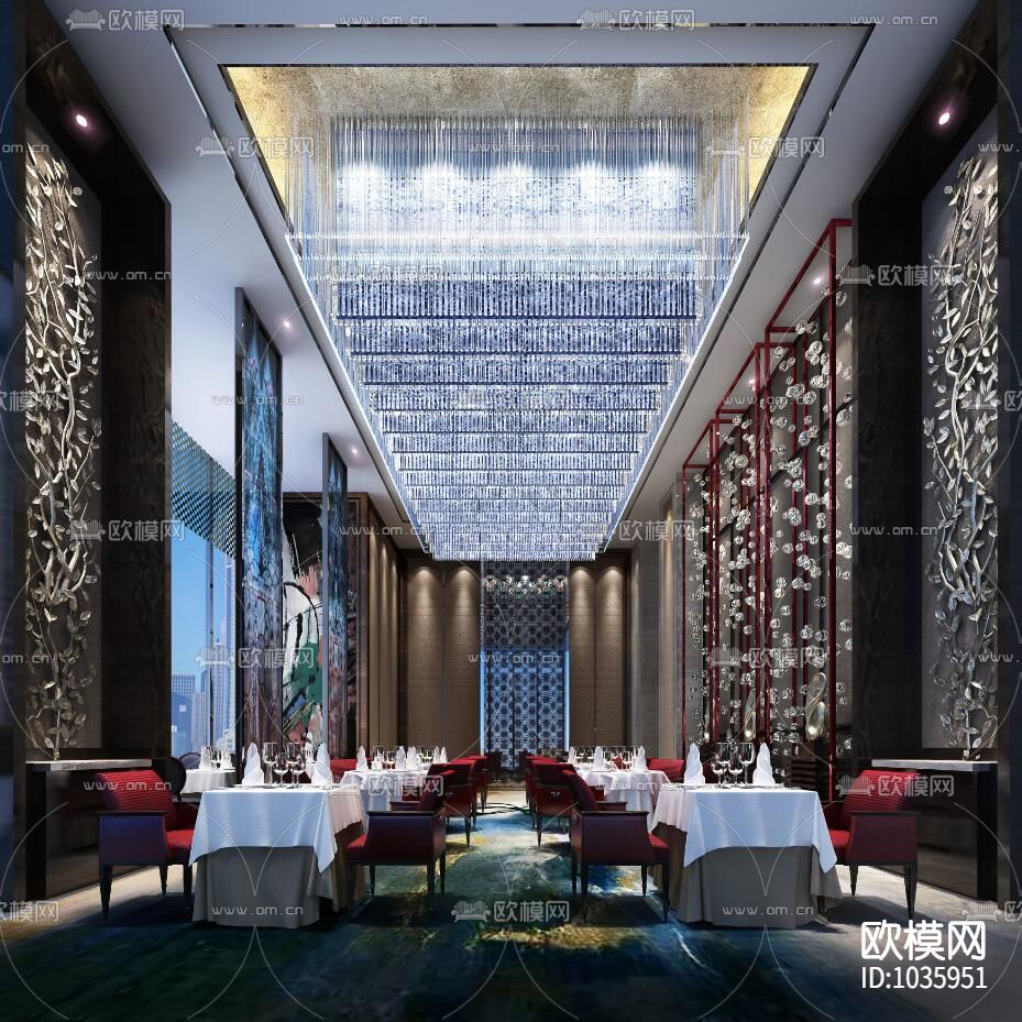 酒店CAD施工图全套+效果图下载（渲染图1）