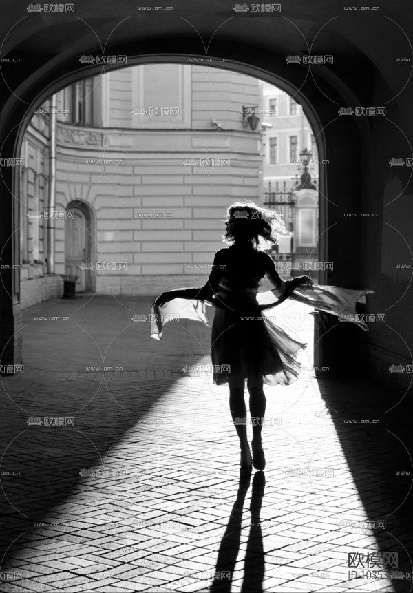 巴黎铁塔风景装饰画贴图下载（渲染图2）