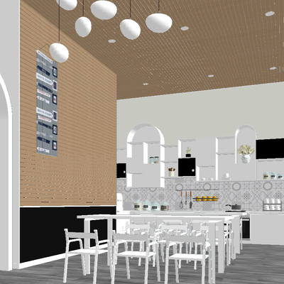  现代早教中心儿童活动区su模型 