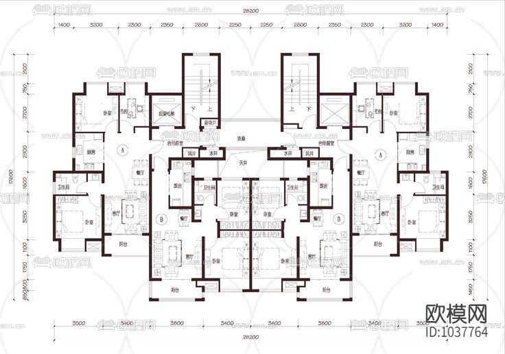 万科室内设计美澜城下载（渲染图1）