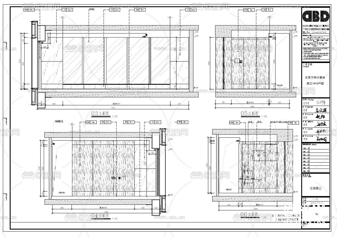 滨江大都会170户型样板间全套CAD施工图+效果图下载（渲染图6）