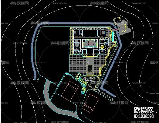 四合院庭院景观设计CAD施工图下载（渲染图4）