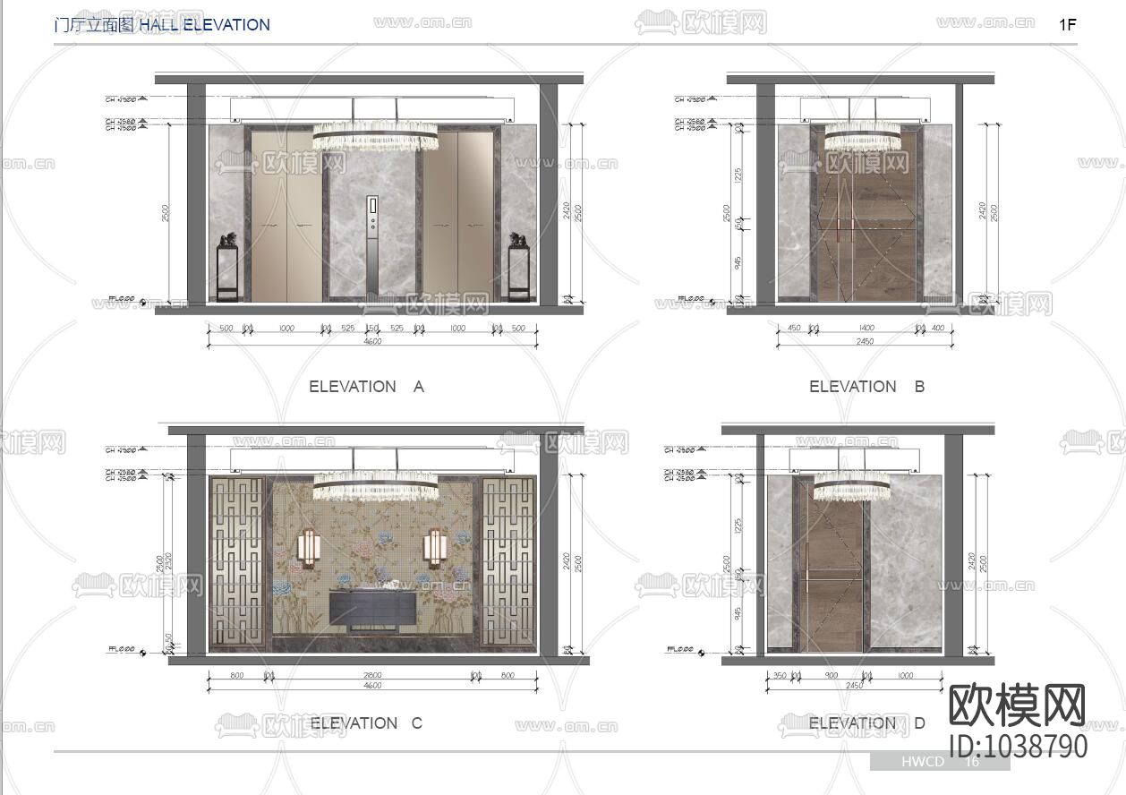 汤臣一品复式豪宅全套CAD施工图+效果图下载（渲染图5）