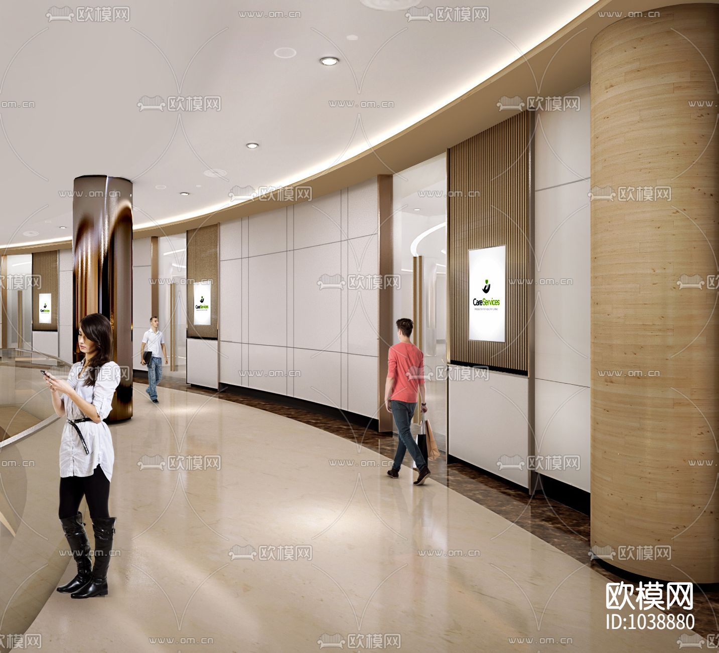 现代医疗中心施工图CAD+效果图