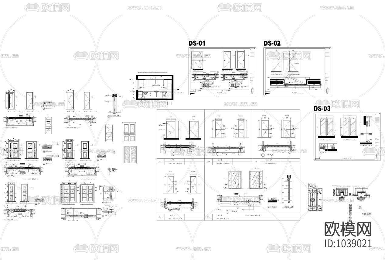 家装住宅CAD模型库精装版下载（渲染图3）